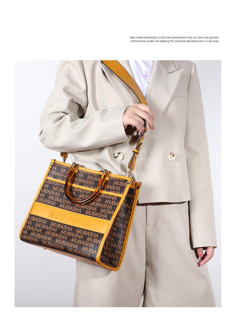 Women's Fashion Trend New Vintage Floral Series Handbag Large Capacity Unique Stylish Crossbody Bag