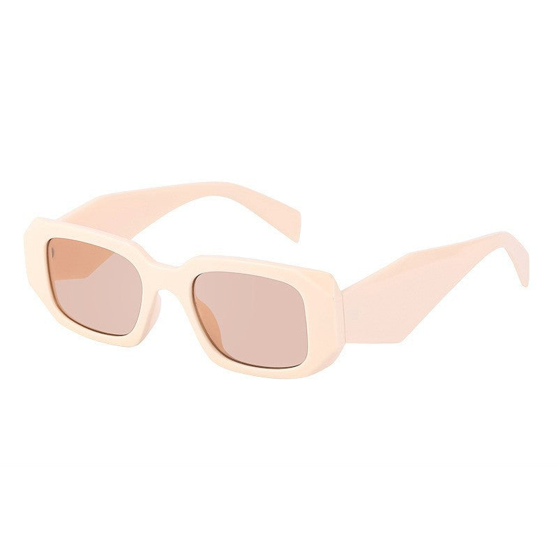 Irregular Square Frame Sunglasses for Women Trendy European and American Fashion Small Frame Wide Leg Sunglasses UV Protection sunglasses