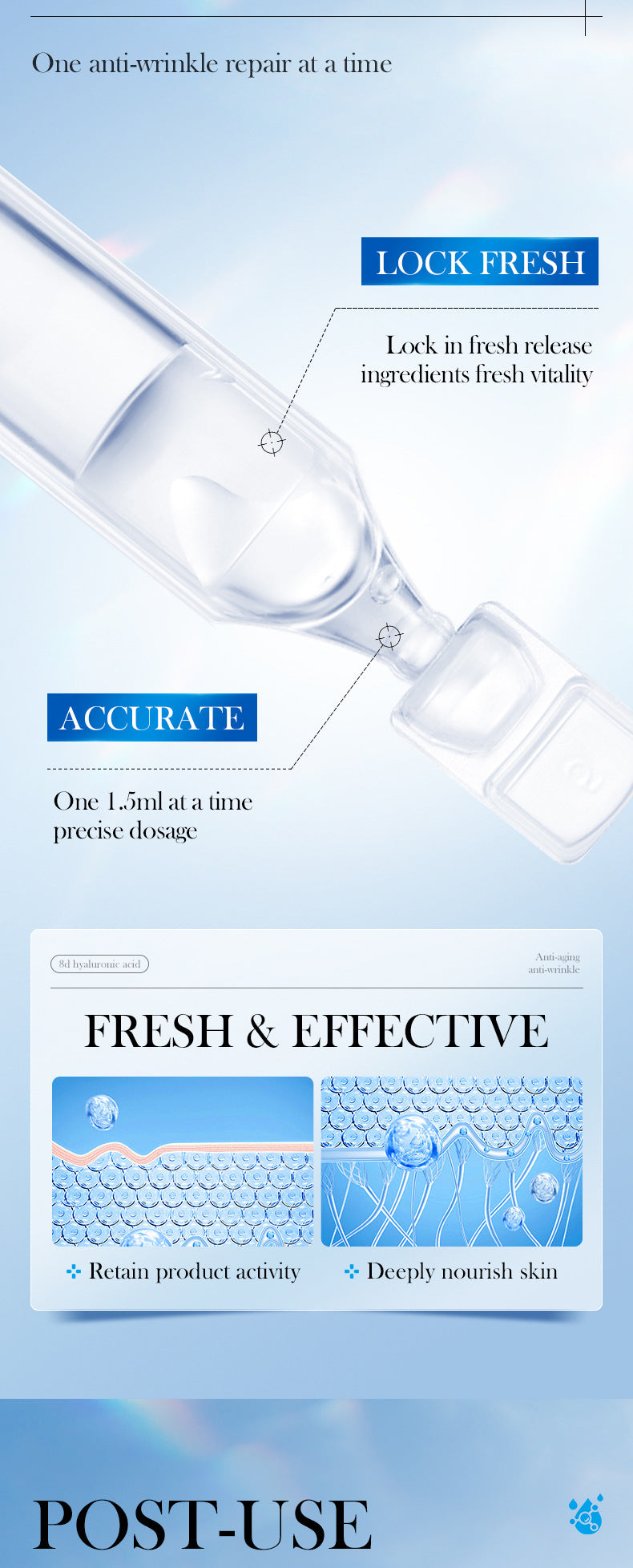 Full English Hyaluronic Acid Face Cream SADOER8D Anti-wrinkle Hydrating Nourishing Face Cream Moisturizing and Rejuvenating  Foreign Trade Wholesale