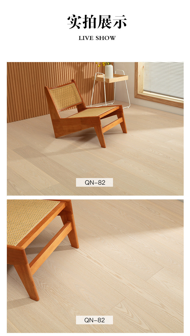 Source Factory European White Oak Pure Three-Layer Solid Wood Flooring for Underfloor Heating Modern Style Villa Home Use ENF Environmental Protection
