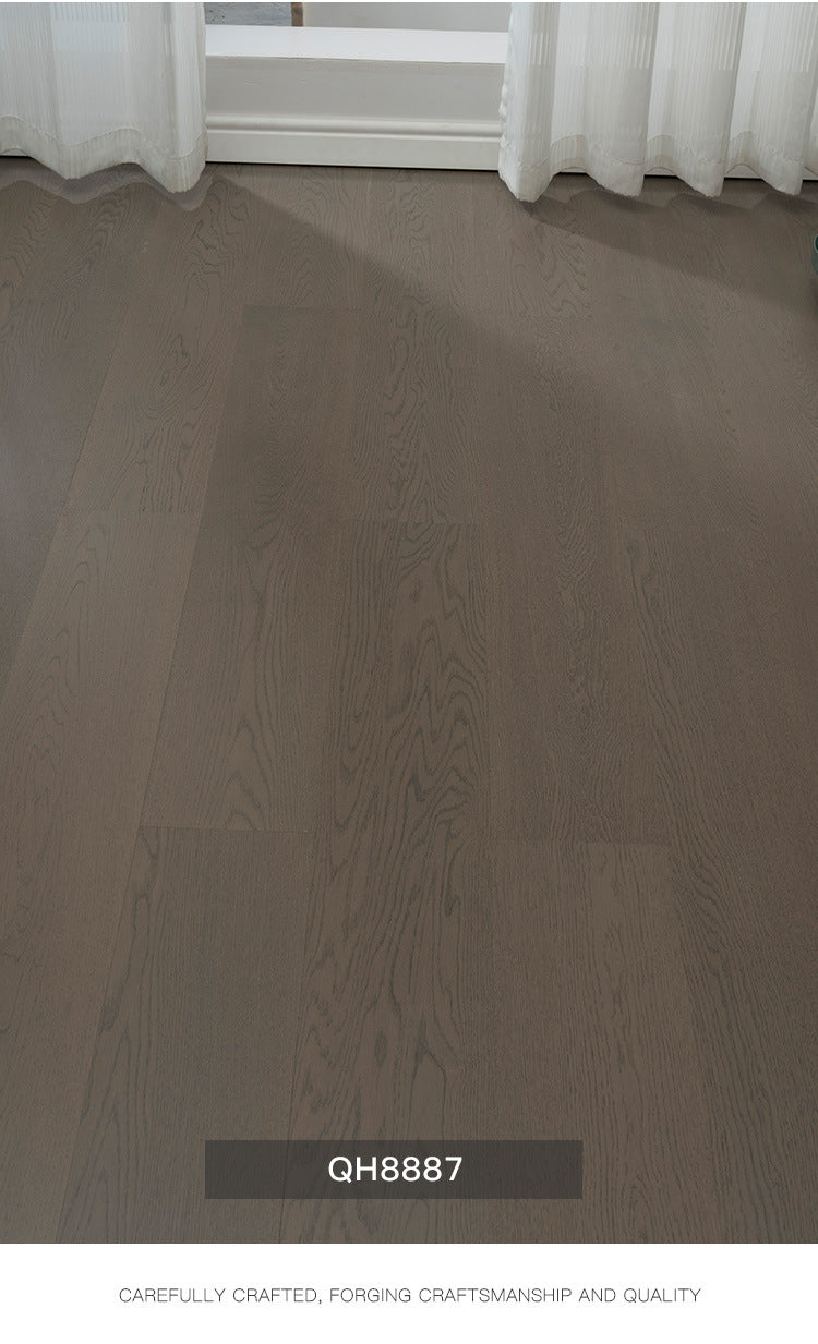 Oak Black Walnut Full Birch Base Material Multi-layer Solid Wood Composite Flooring Wear-resistant Medieval Style Song Dynasty Aesthetics ENF Environmental Protection