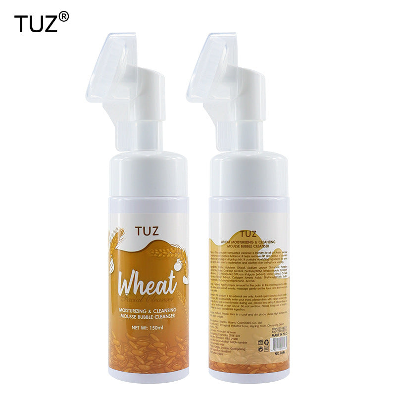 【Exclusive Supply】ANGEALA Green Tea Facial Cleanser Foaming Cleansing Facial Cleanser with Silicone Brush