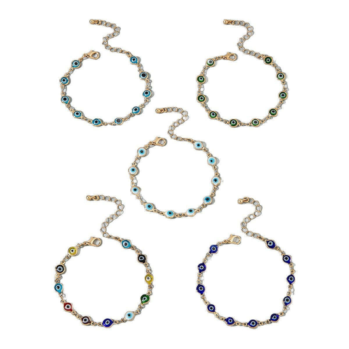 European and American Fashion Vintage Colorful Eye Bracelet Wholesale Personalized Demon Eye Bracelet