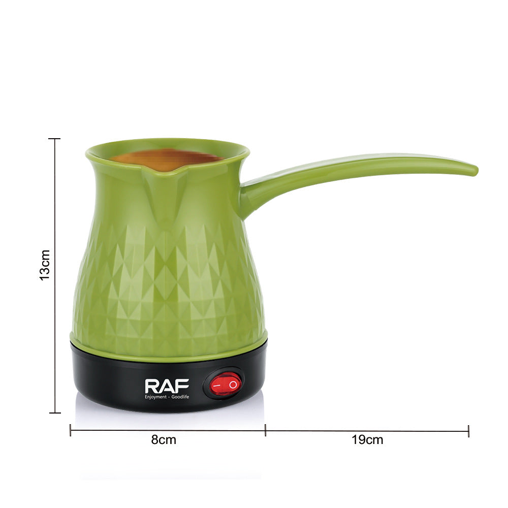 R151欧标土耳其电咖啡壶小容量迷你手冲双层不锈钢家用电水壶