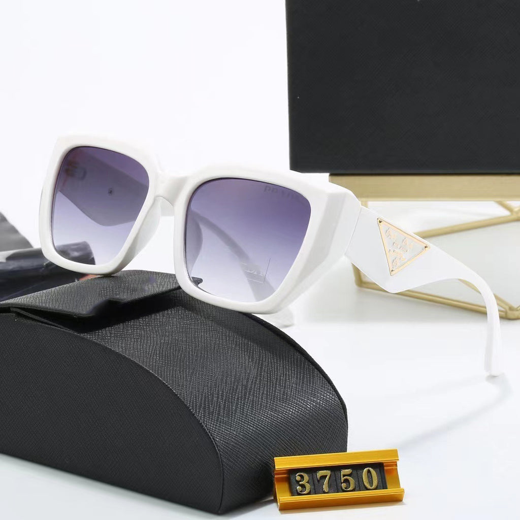 Fashionable European and American Style p Home casual UV protection sunglasses oval large frame glasses popular sunglasses