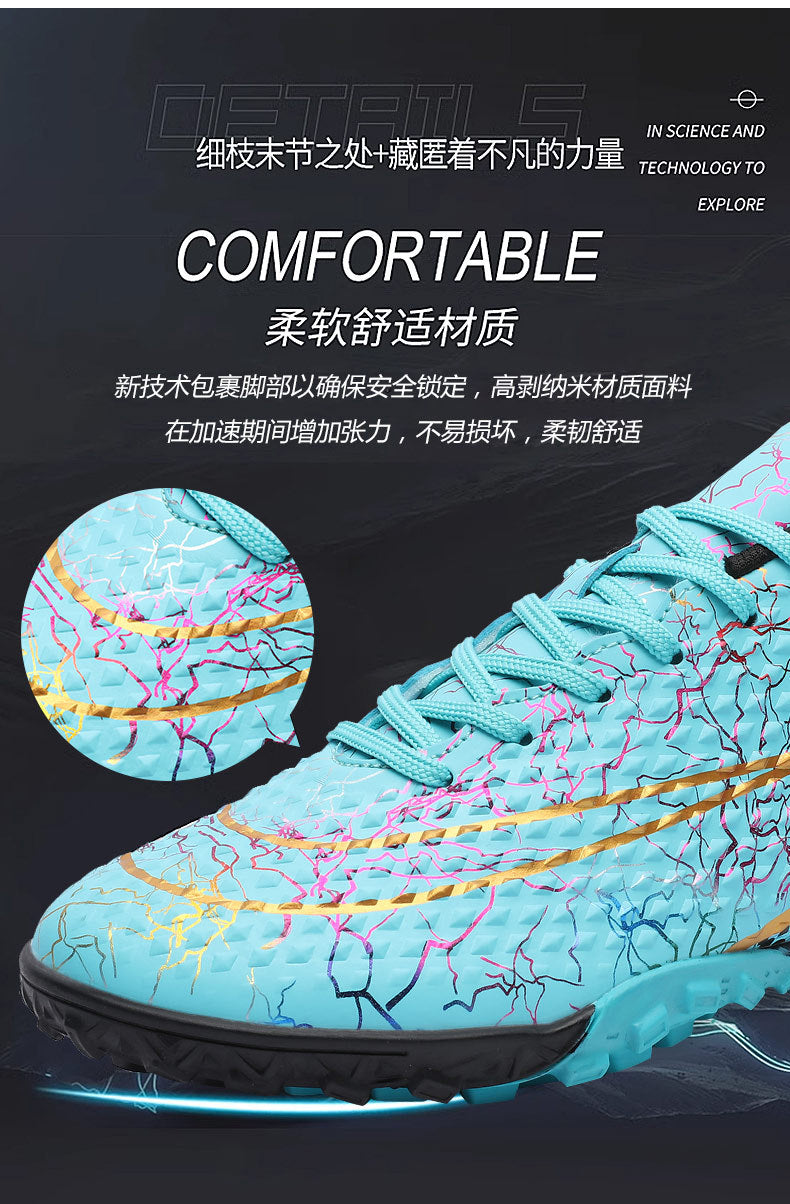 New professional football shoes for men and women AG Spike TF Broken Nail Youth Student Grassland Competition Training Shoes