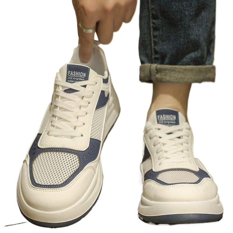 Men's Shoes2025New Summer Breathable Single Mesh Sneakers Men's Sports Casual Shoes Student Simple White Shoes Men's Style