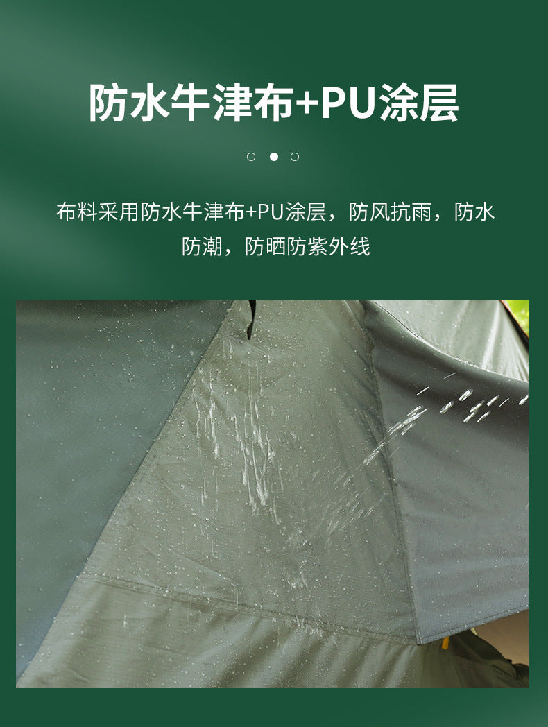 Large Space Triangular Roof Tent3-5Outdoor Camping Automatic Soft Top Car Tent Quick Open Rainproof