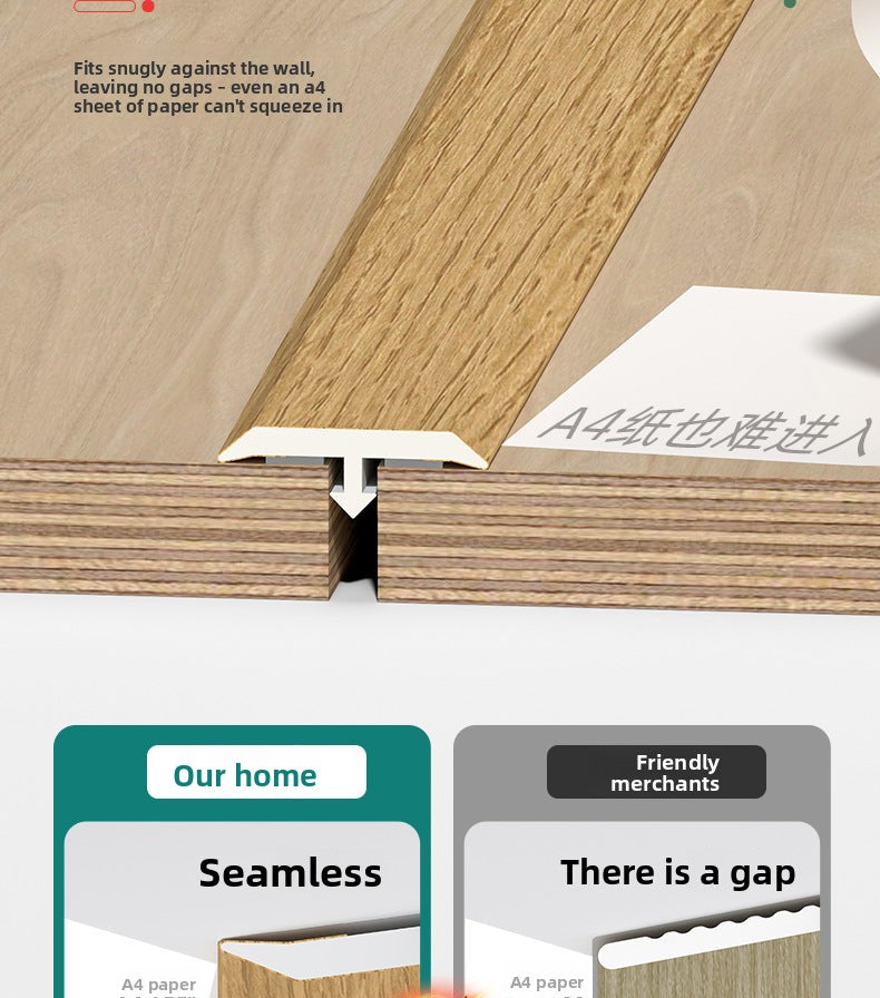 PVC Edge trim T Wooden floor trim strip, wooden threshold edge trim, tile joint decorative strip, doorway stone edge trim strip