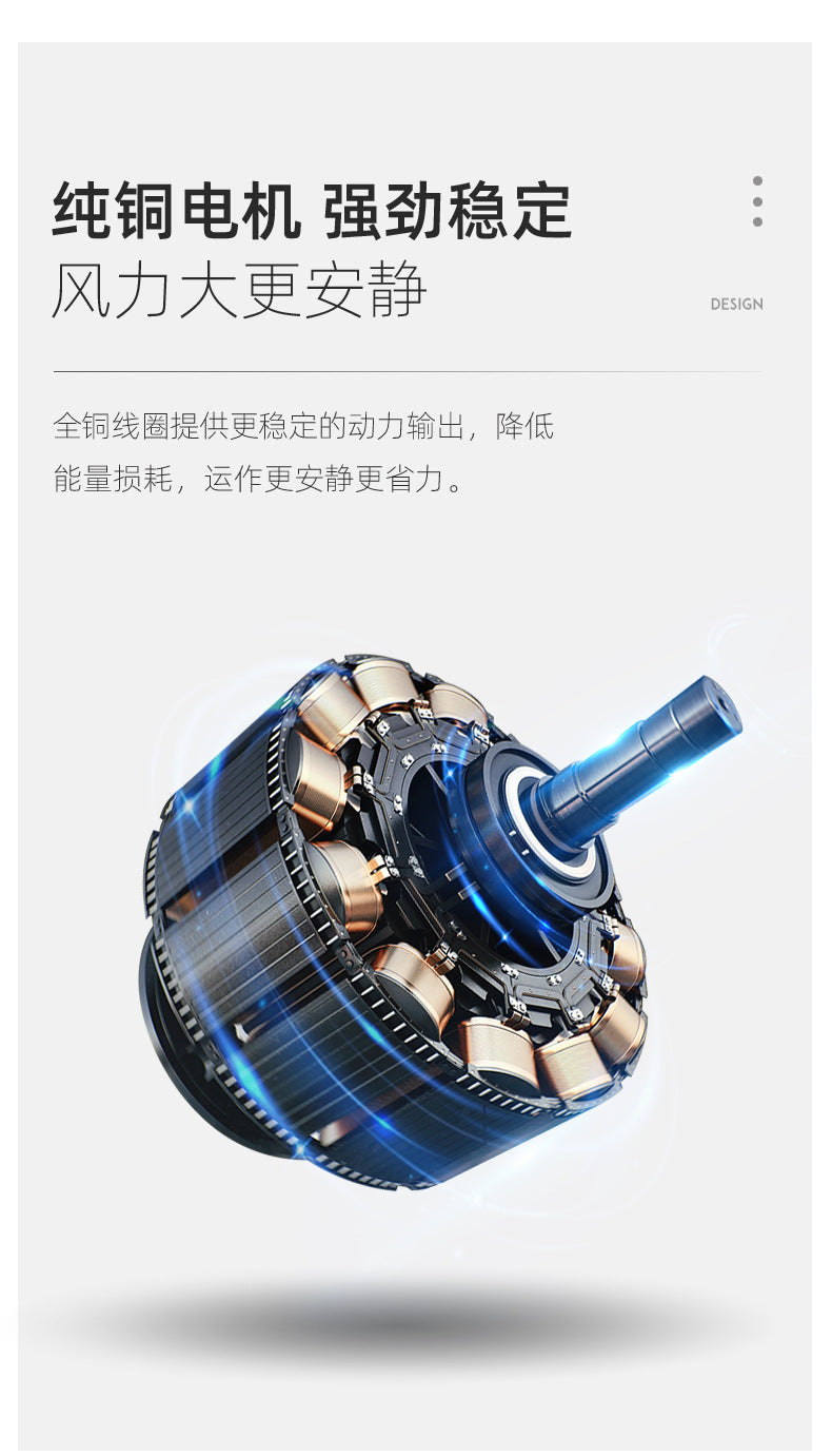 Full Spectrum Bedroom Light360Adjustable Head Shaking Silent Simple Modern Fan Light Cozy Study Master Bedroom Ceiling Light