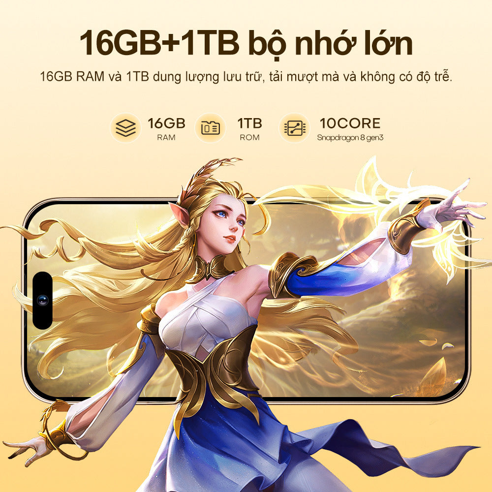 Hot Selling Mobile Phone List i16ProMAX2+16High-definition Large Screen In Stock16pro Smartphone