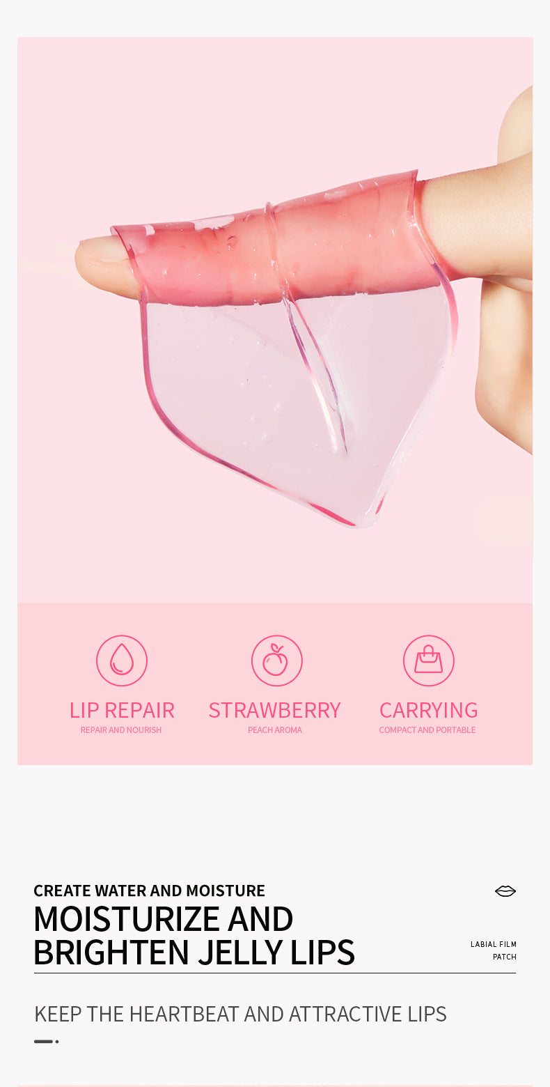 Cross-border Boxed Lip Mask8gx20slice Fruit Strawberry Moisturizing Care Moisturizing Lip Mask Foreign Trade Manufacturer Wholesale