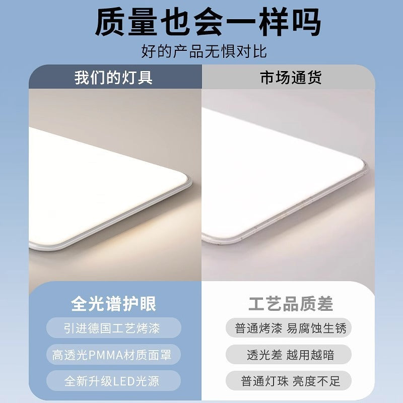 Zhongshan Full Spectrum Eye Protection Living Room Lamp Seamless Ceiling Light Modern Simple Elegant Lighting Three-Color Whole House Combination