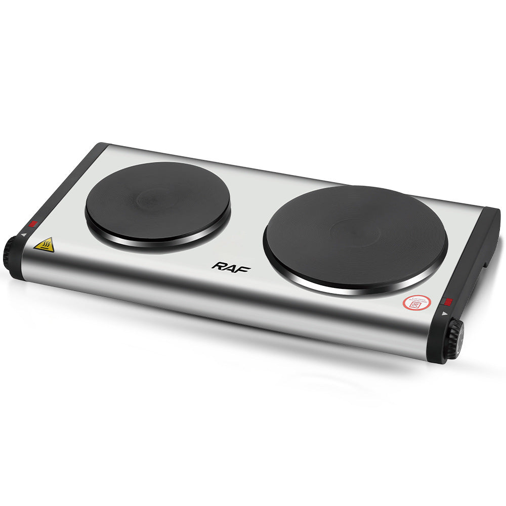 RAF European Standard Electric Stove Household Closed Electric Stove Insulation Double Burner Constant Temperature Universal Electric Stove R8014