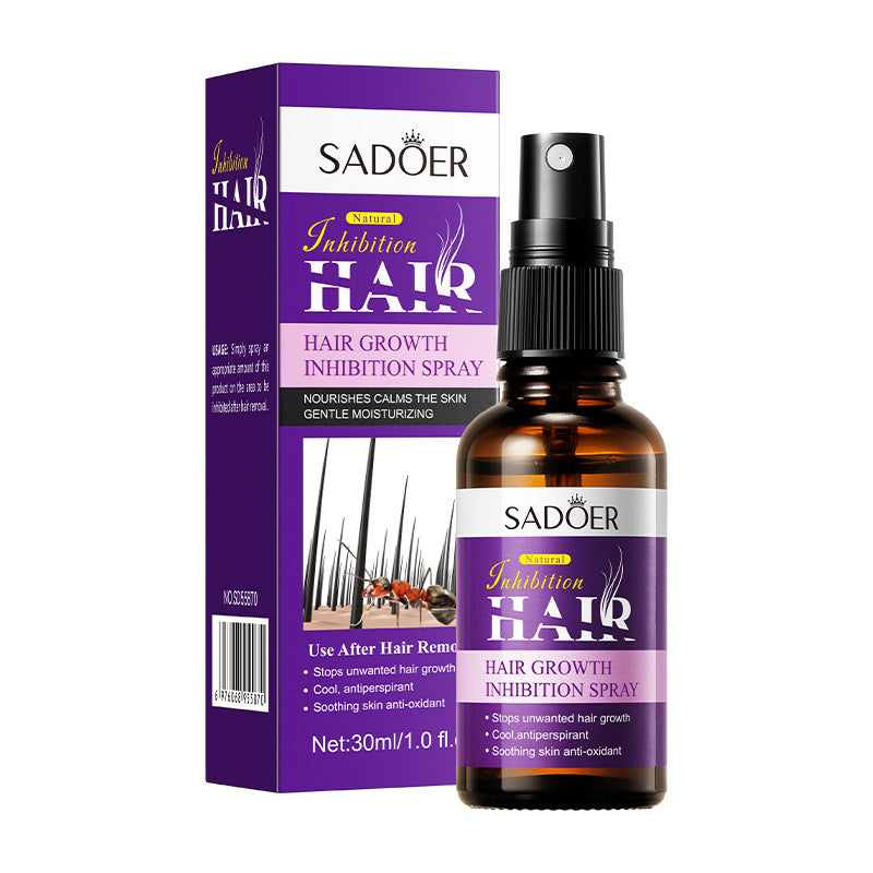 Full English Hair Growth Inhibitor Spray SADOER Inhibiting Underarm and Leg Hair Spray  Wholesale