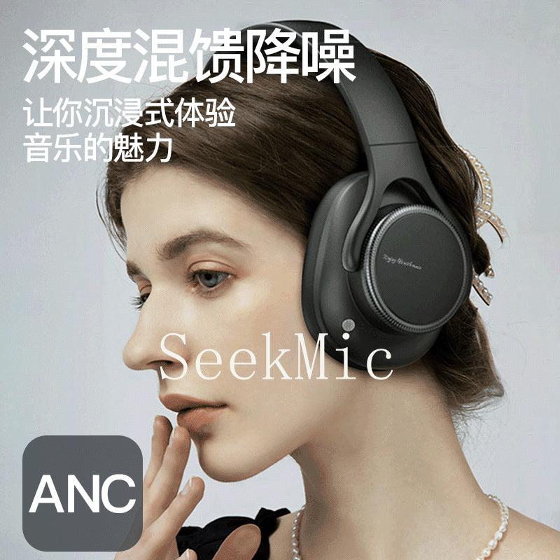 Private Model2025New model with deep bass and long battery life ANC Noise reduction wireless over-ear Bluetooth headphones with patent B15