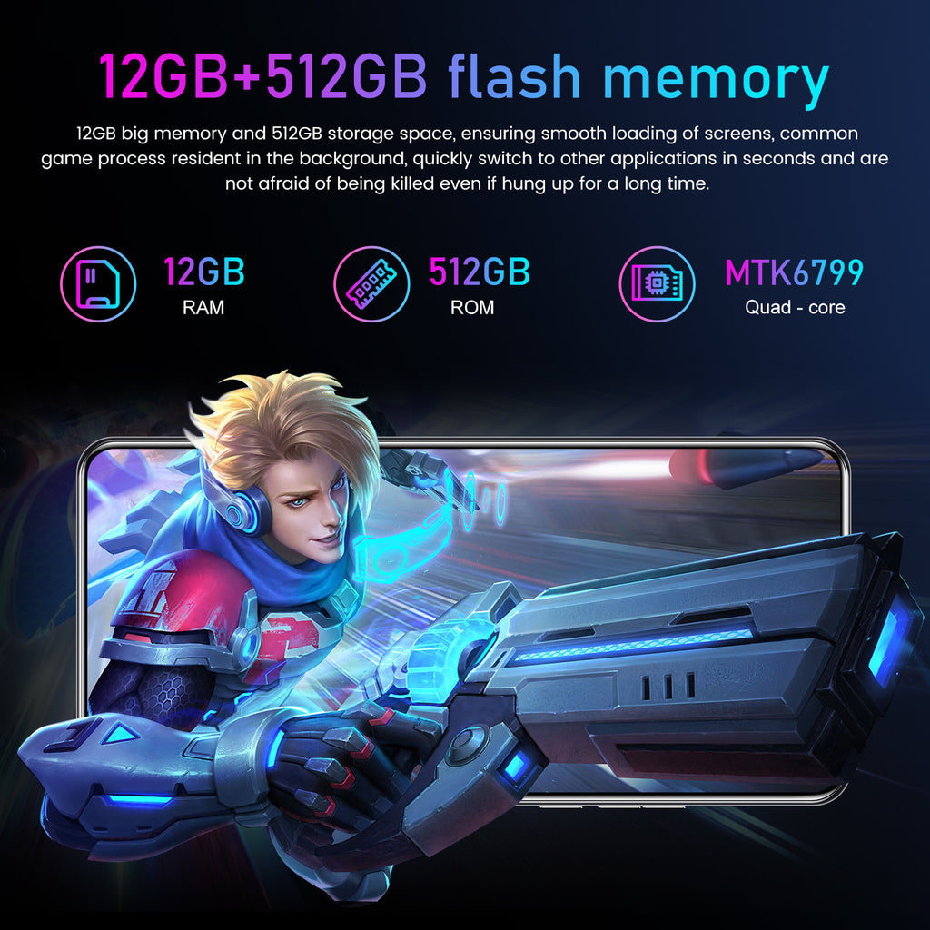 Exclusive Supply Ai12 pro Smartphone6.5Large Screen Android Phone Black Technology Hot-Selling Wholesale