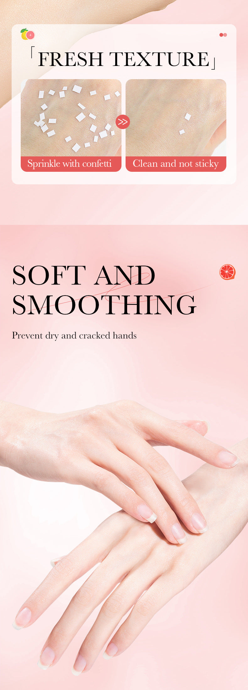 Pure English Hand Cream Box SADOER Avocado Peach Grapefruit Hydrating Hand Cream  Wholesale