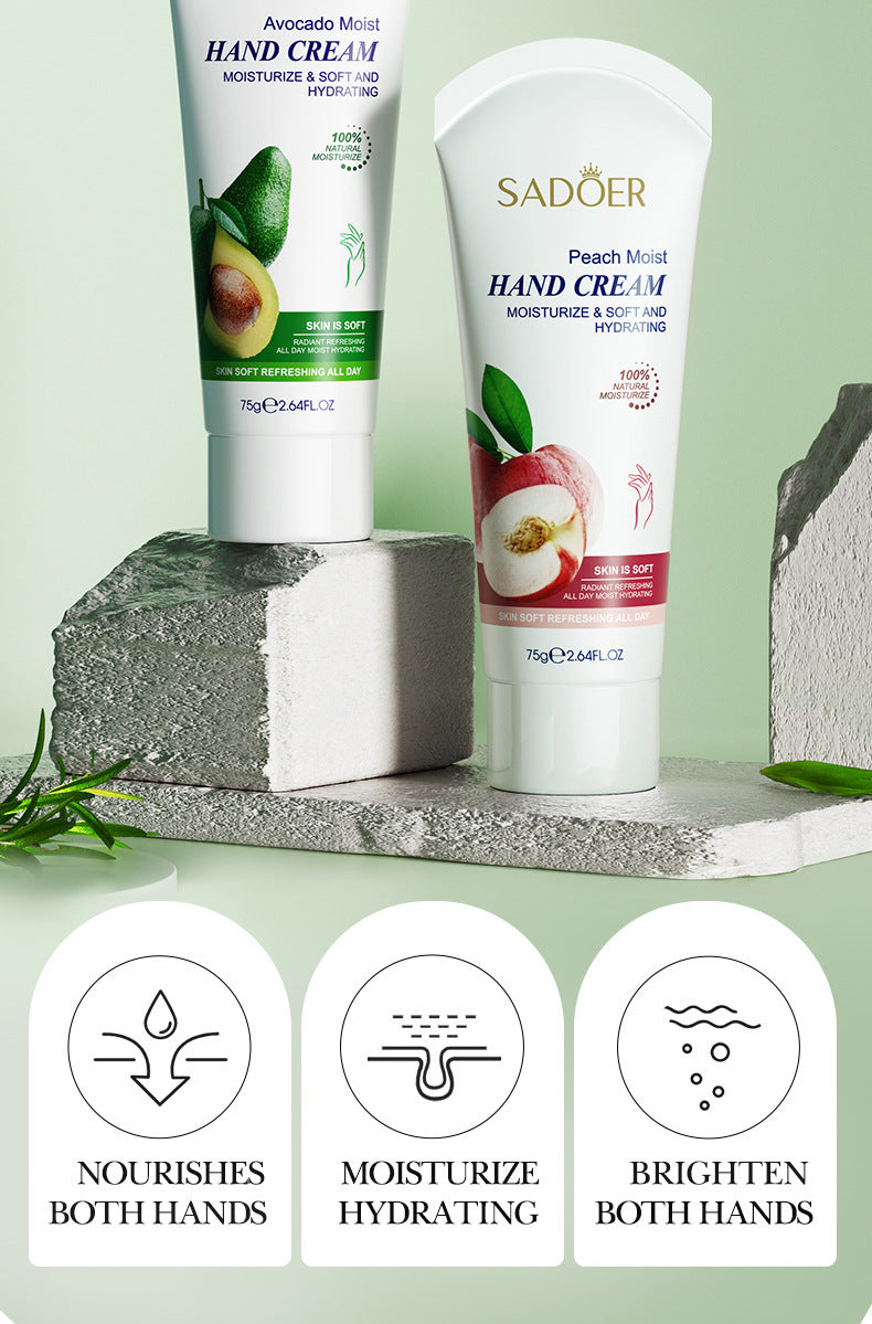 Full English SADOER Fruit Combination Moisturizing Hand Cream Hydrating Autumn and Winter Hand Cream  Foreign Trade Wholesale