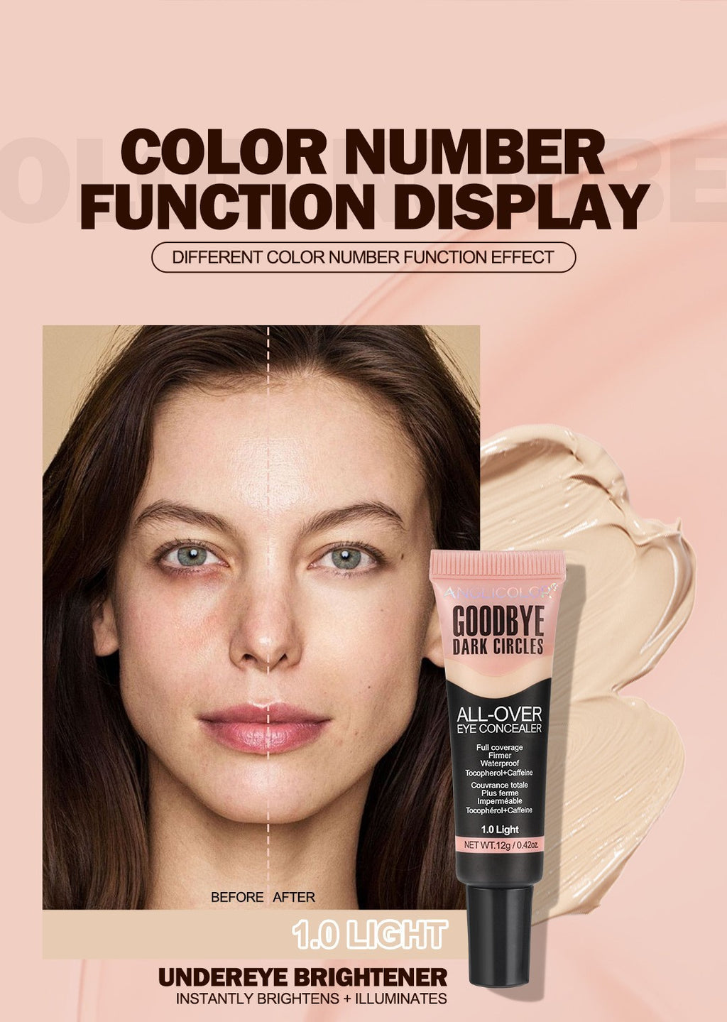Bestselling Concealer Liquid Covers Facial Acne Marks, Blemishes, Spots, Dark Circles, Non-Cakey, Smooth Application, Concealing and Brightening Liquid