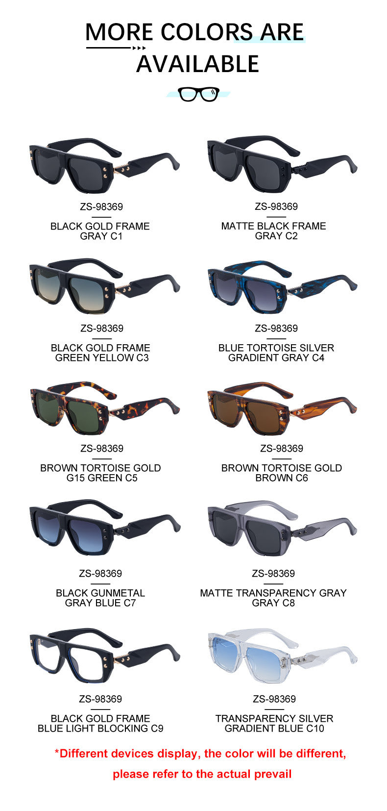 2025New Fashion Square Frame Sunglasses for Men, High-End Personality Outdoor Trend Driving Sun Protection Sunglasses for Men