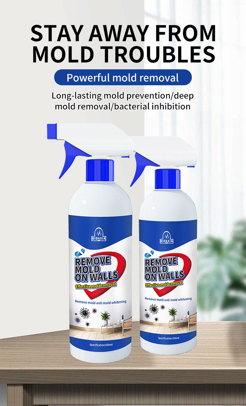 Mildew Remover for Walls, Household White Wall Tile Grout Mildew Remover Spray, Wall Mold Spot Cleaner
