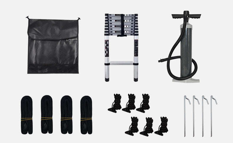 Specialized Car Roof Inflatable Tent Camping Car Gear Portable Rainproof Army Green Tent Outdoor Camping