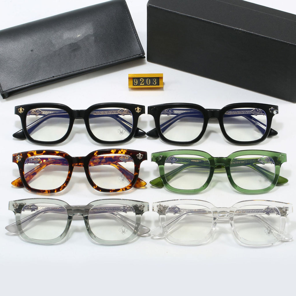 2025New Style Cro Glasses European and American Fashion Eyeglass Frames Street Style Natural Look Glasses Frames Non-Prescription Glasses9203