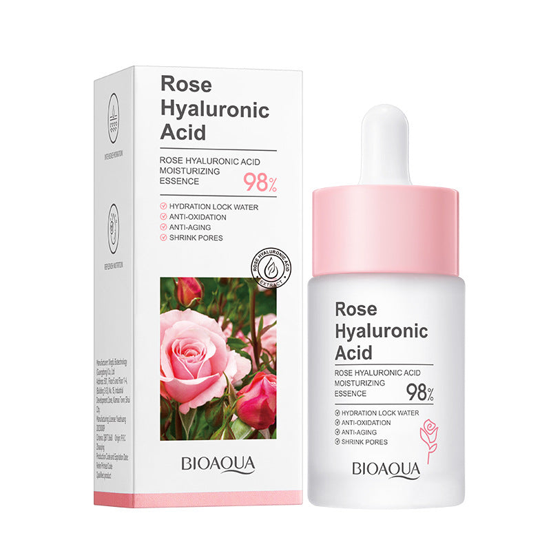 Rose Hyaluronic Acid Skincare Set Hydrating, Cleansing, Moisturizing, and Skin Rejuvenation Six-Piece Set Wholesale from Foreign Trade Manufacturer