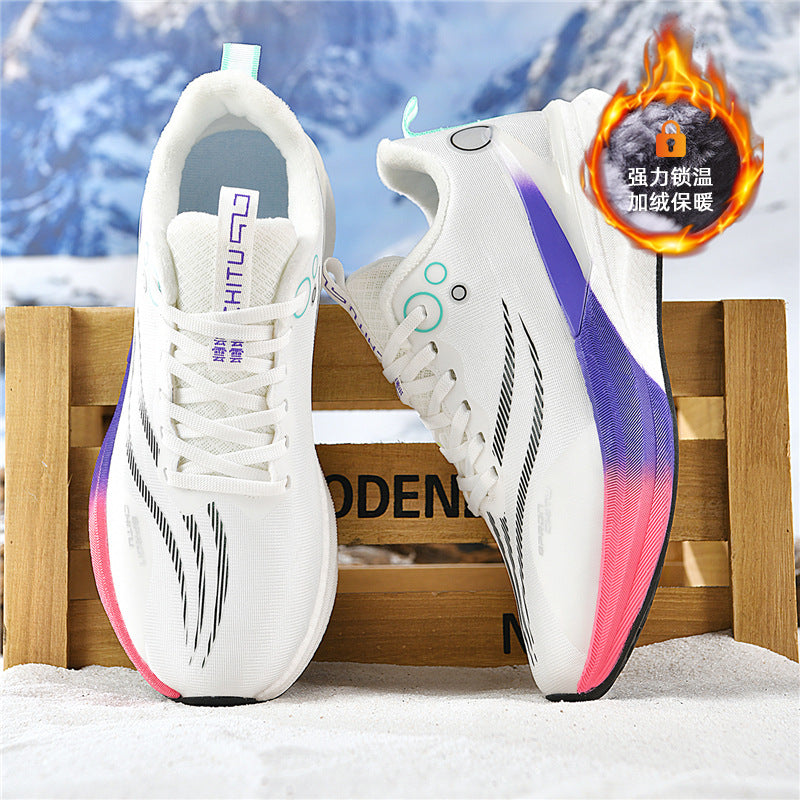 Red Rabbit8pro Running Shoes2025New style fleece-lined warm shock-absorbing sports shoes casual real carbon plate racing running shoes