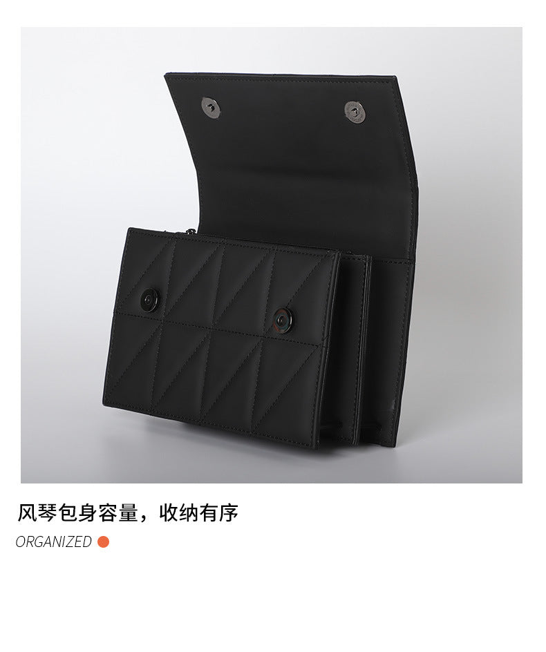 Summer New Korean Style Trendy Fashion Diamond Small Square Bag Niche Versatile Crossbody Bag Stylish Fashionable Single Shoulder Women's Bag