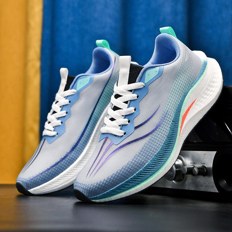 2025Spring and Summer New Style Flying Electric4C Professional Racing Shock Absorption Casual Non-slip Sports Shoes Ultra-light High Elasticity Men and Women Running Shoes