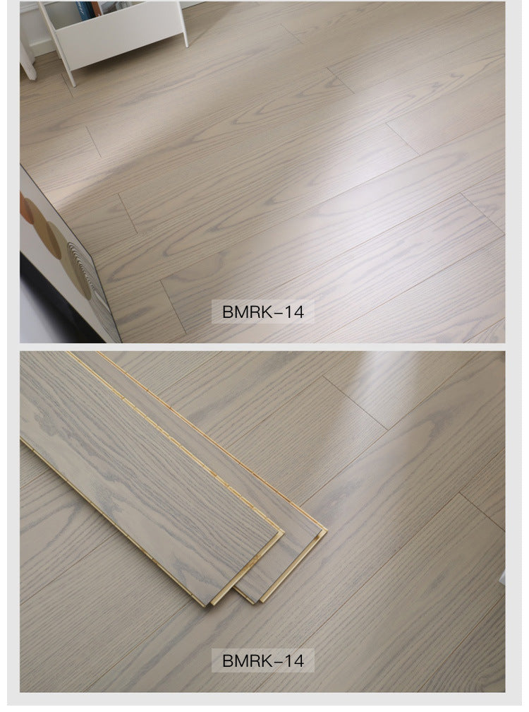 1.9North American Oak AB3.0mm Pure Three-Layer Solid Wood Composite Flooring, Floor Heating, Moisture-Proof, Locking Three-Layer Flooring