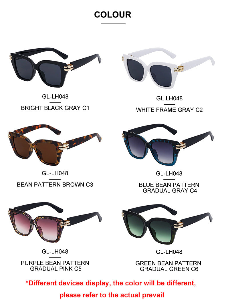 Sunglasses European and American Fashion Square Frame Sunglasses Men's Style Sunglasses Wholesale Glasses sunglasses