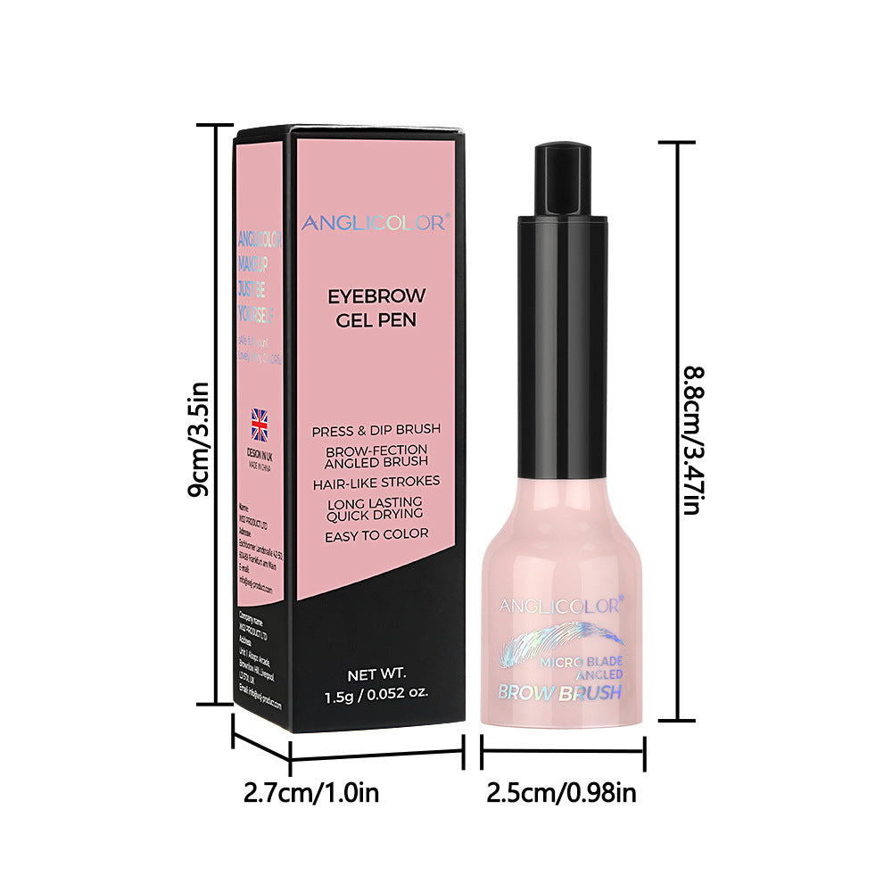 Hot-Selling Eyebrow Dye Cream Large Brush Head Eyebrow Hairline Multi-Use Smudge-Proof Makeup Press Wild Eyebrow Pencil