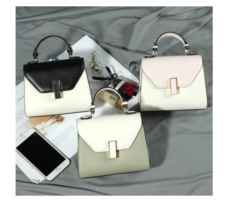 2024New Kelly Bag Yao Chen Same Style Single Shoulder Crossbody Handbag Small Square Bag European and American Fashion Casual Women's Bag