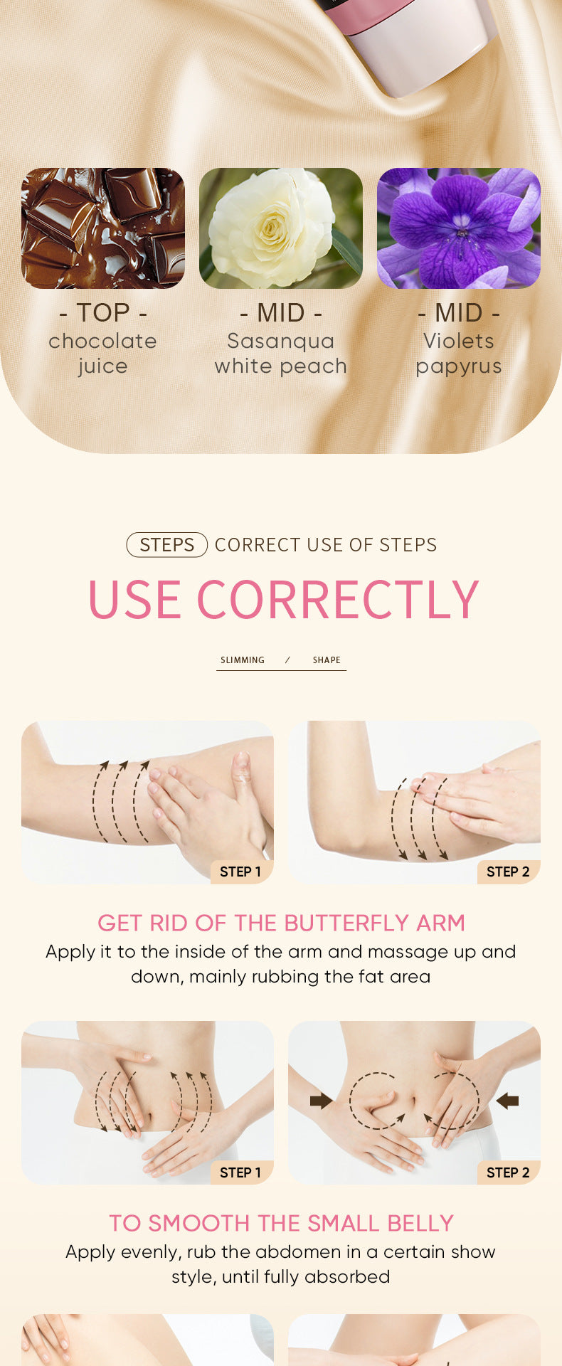 Full English Slimming Cream SADOER Body Shaping Care Products  Foreign Trade Live Streaming Skincare Manufacturer Wholesale