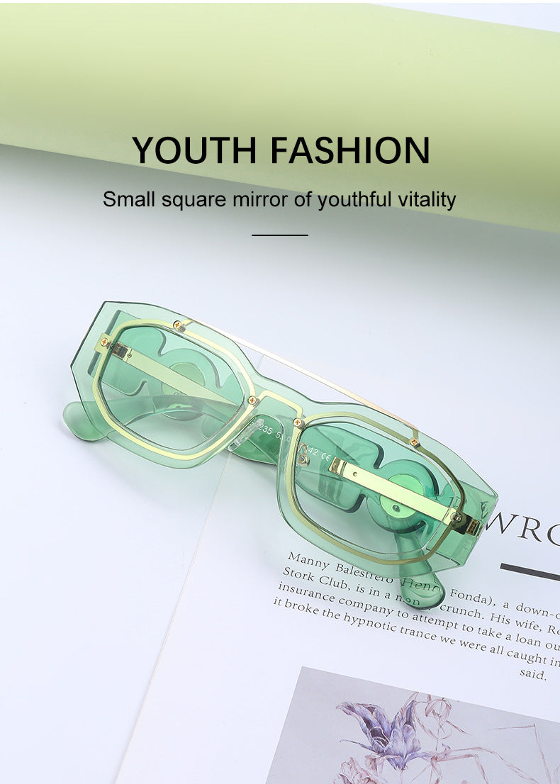 European and American Small Frame Sunglasses for Women UV Protection European and American Internet Celebrity Sunglasses for Women INS Wholesale