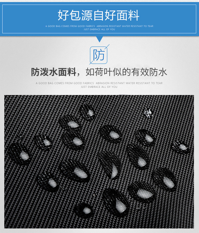 OZUKO Korean Style Student Backpack Double Shoulder Bag Large capacity waterproof laptop bag casual commuting travel bag for men