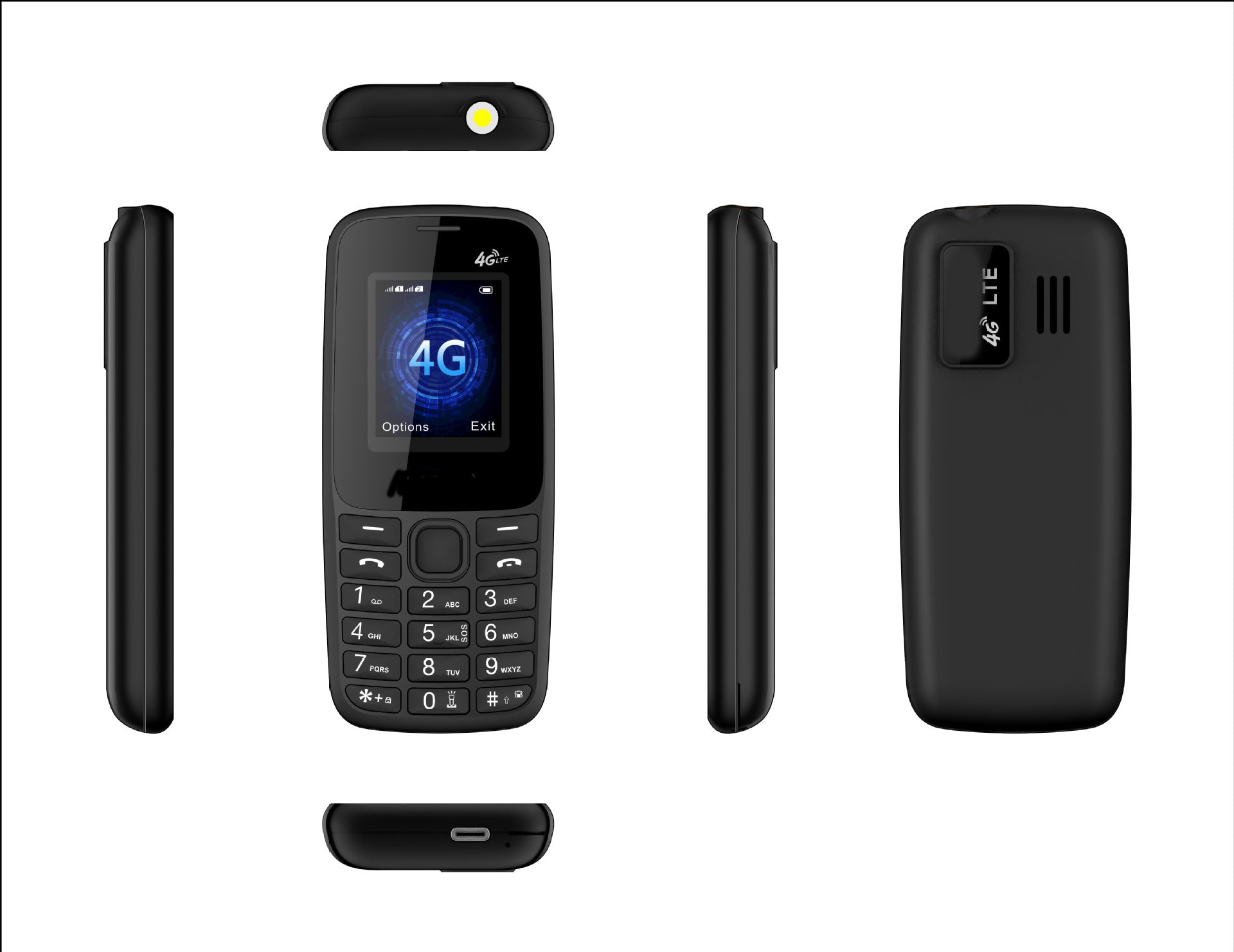 C99Elderly-friendly Phone4G All-Network Compatible Straight Button Phone for Seniors Wholesale