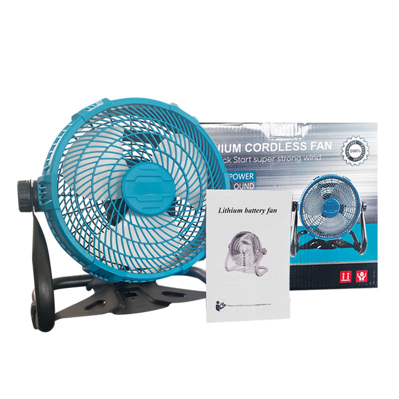 Industrial-grade lithium battery fan with super strong wind power, portable and powerful for outdoor use MT Interface Camping