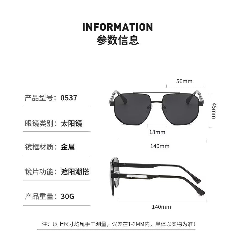 New Polarized Aluminum-Magnesium Sunglasses Large Frame Unisex Photochromic Aviator Glasses Night Vision Driving Sunglasses0537