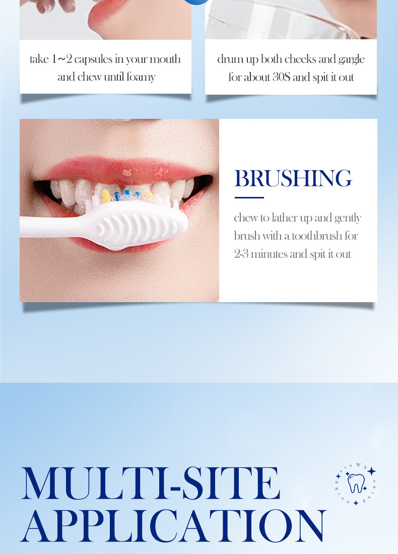 All-English Solid Toothpaste Series SADOER Sakura Whitening Anti-Yellowing Teeth Cleaning Toothpaste  Wholesale