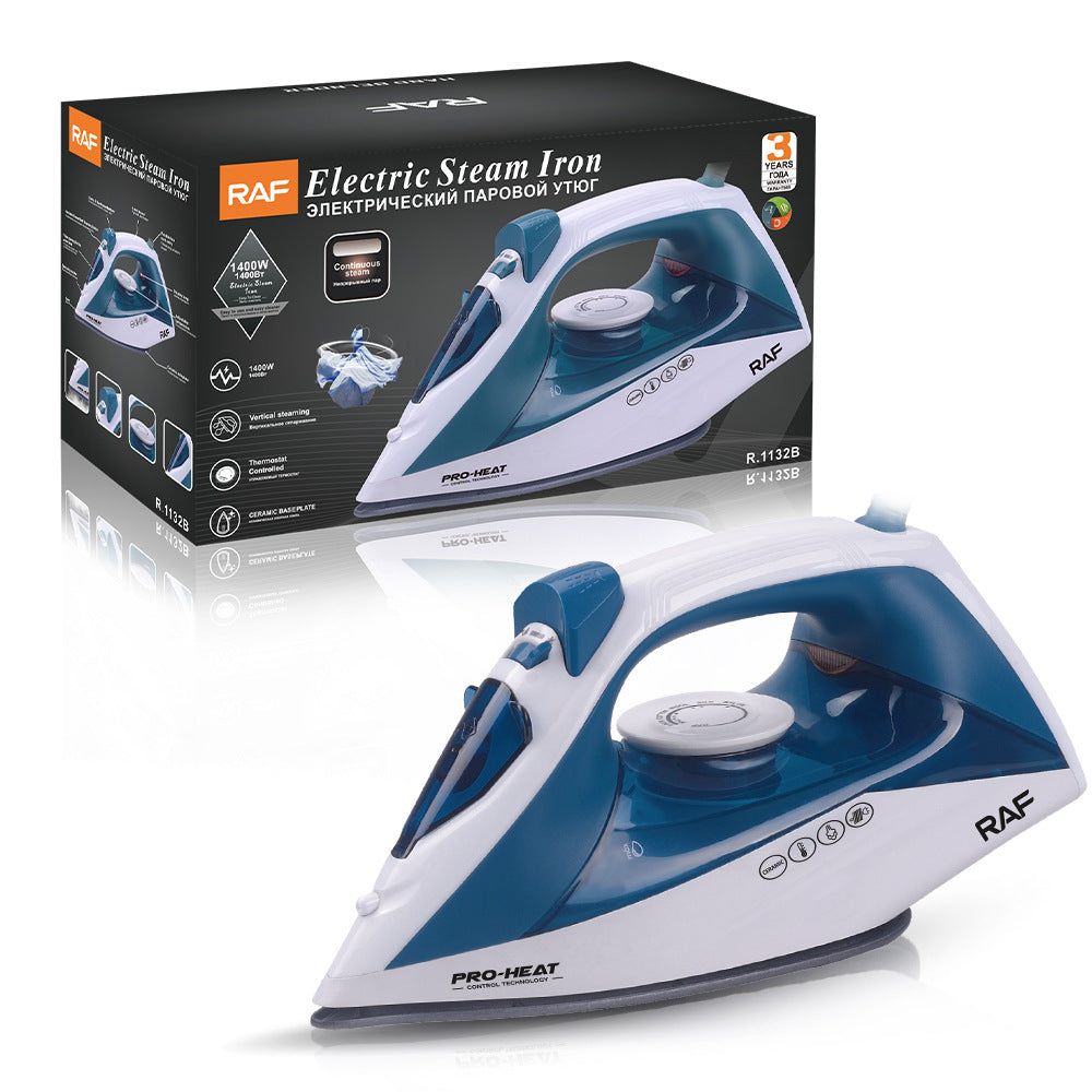 RAF European Standard Household Steam Electric Iron1400W Handheld Small Portable Clothes Ironing Machine