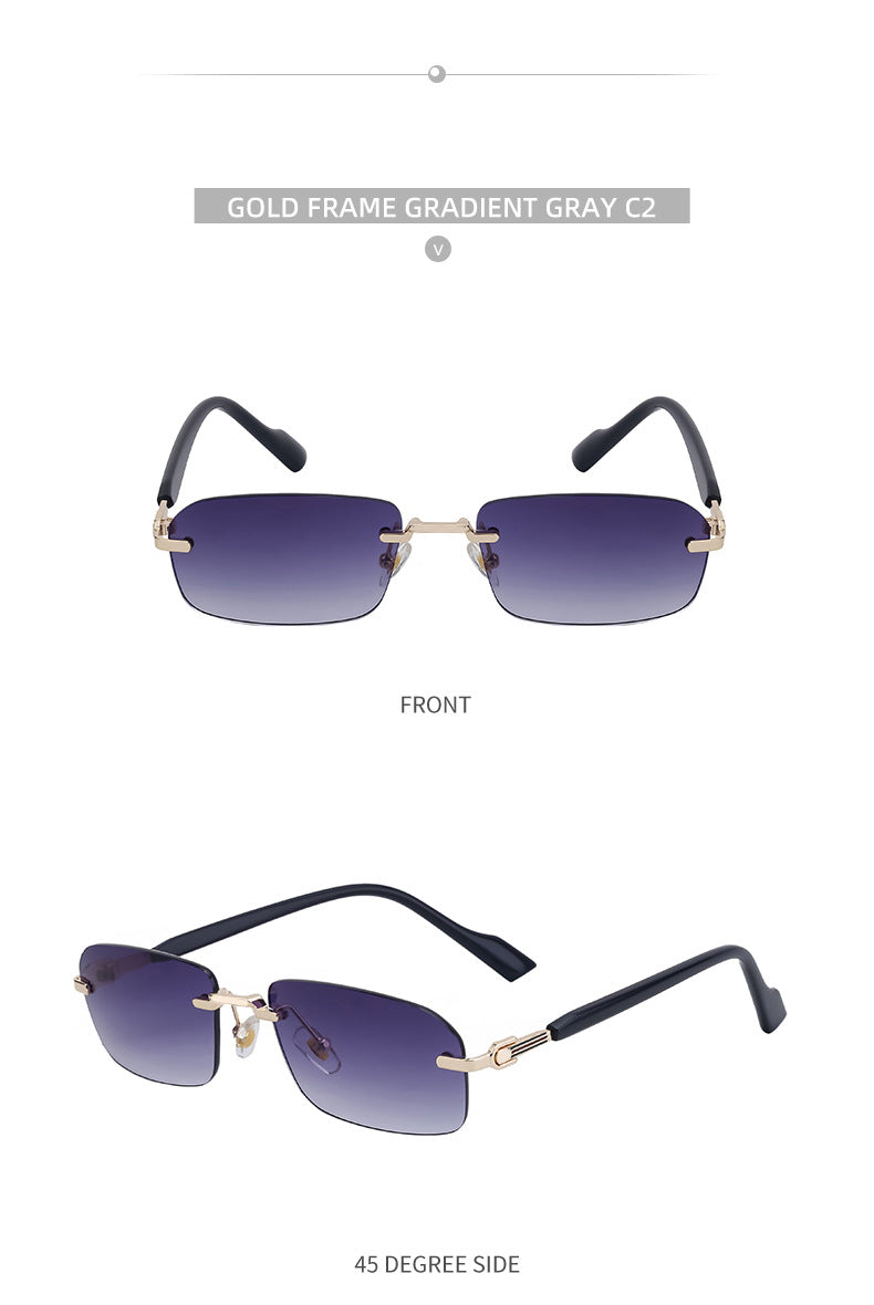 European and American new style square frame sunglasses for women INS Windproof Sunglasses for Men Driving Glasses sunglasses