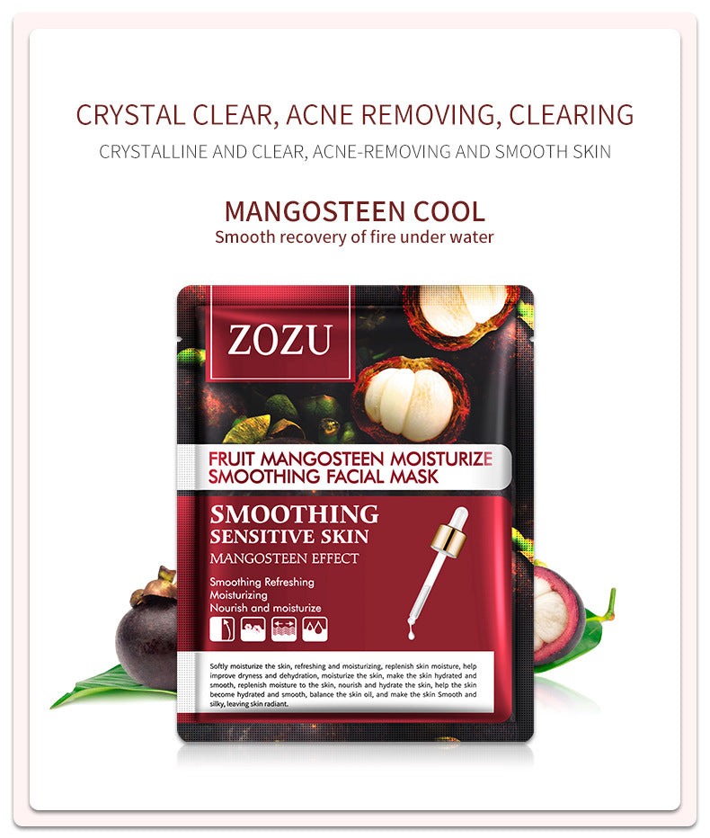 Cross-border Plant and Fruit Face Mask25g  Red Pomegranate Mango Oligopeptide Moisturizing Mask Export Manufacturer Wholesale