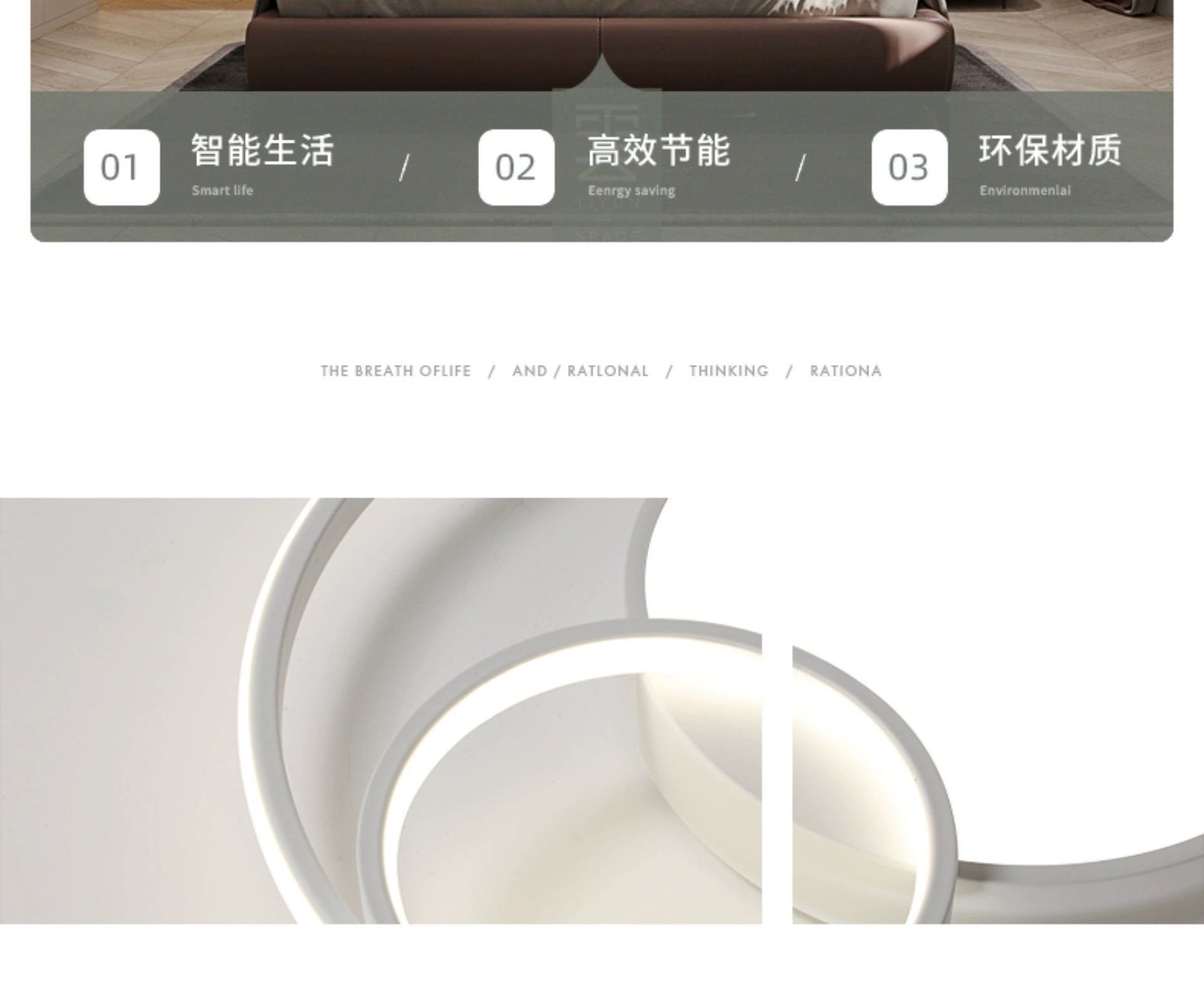 Bedroom Lamp Round Light Fixture LED Living Room Home Ceiling Light Fixture Simple Modern Cozy Romantic Creative Room Lamp