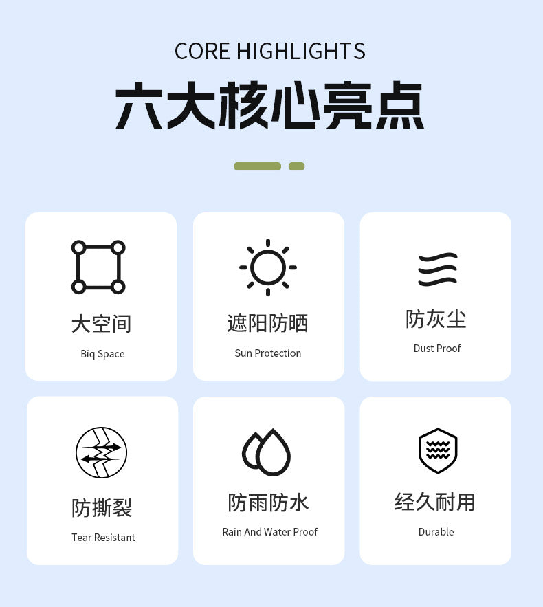 Bicycle Tent Outdoor Portable Waterproof Sunproof Dustproof Enlarged Bicycle Storage Tent