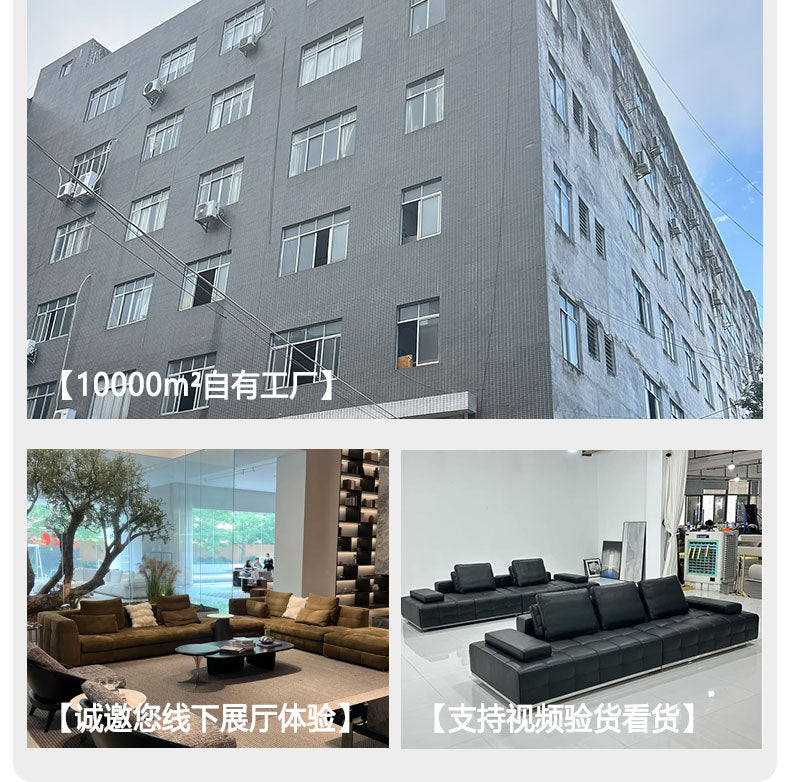 Lawrence Genuine Leather Sofa Italian Minimalist Style for Small and Large Apartments, Villas, and Clients, Corner Sofa, Modern Straight Row Leather Sofa Shipping and tax not included