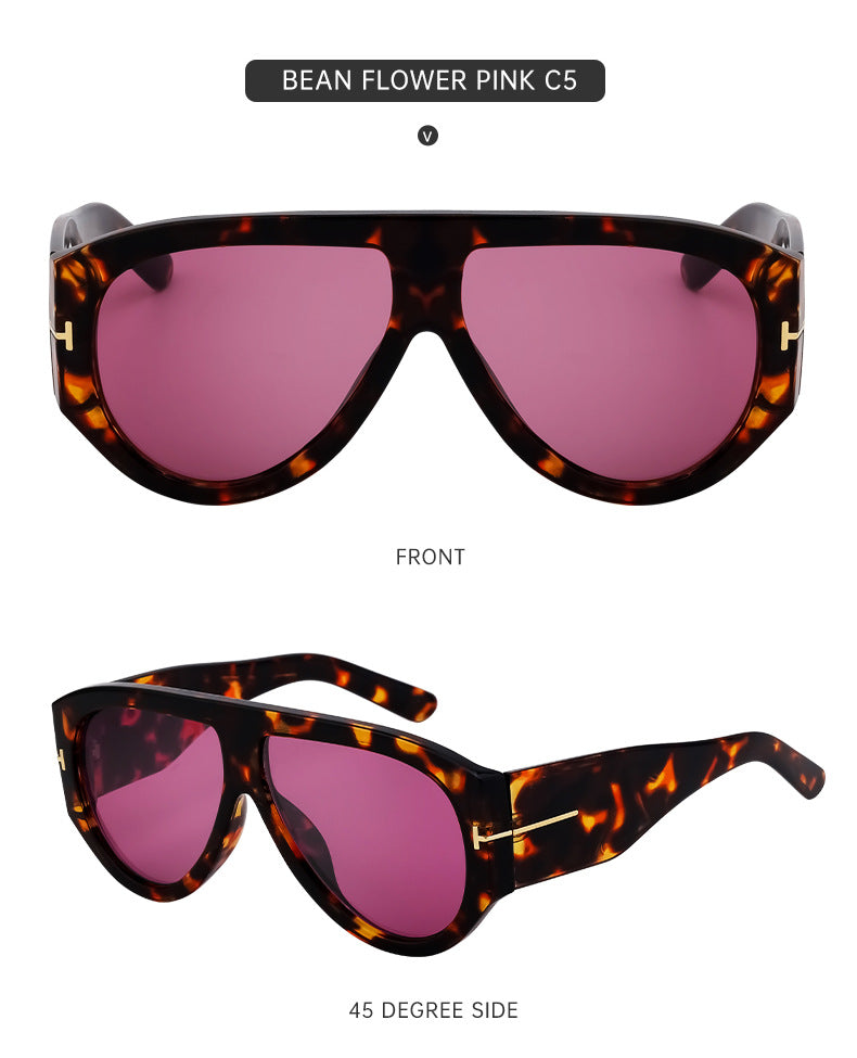 Large Frame Toad Sunglasses for Women Trendy European and American New Fashion Full Frame Sunglasses UV Protection Sun Glasses sunglasses